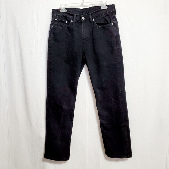 Levi's 514 Straight Fit Jeans Black 33" Waist - Picture 2 of 10